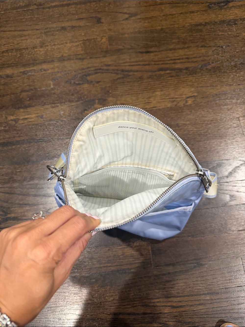 lululemon athletica Light Blue Crossbody with Cream Strap - Picture 3 of 5